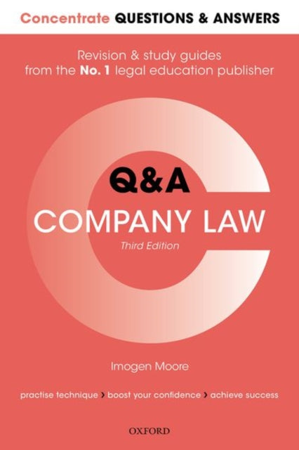 Book cover of: Concentrate Questions and Answers Company Law. By: Imogen Moore