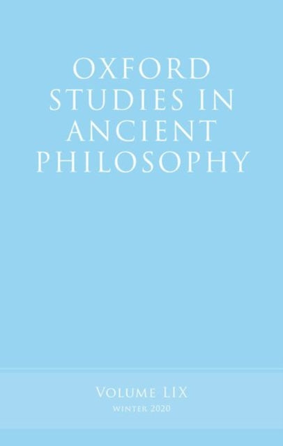 Book cover of: Oxford Studies in Ancient Philosophy, Volume 59. By: Victor Caston