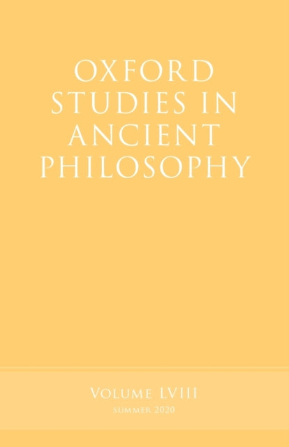 Book cover of: Oxford Studies in Ancient Philosophy, Volume 58. By: Victor Caston