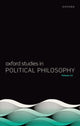 Book cover of: Oxford Studies in Political Philosophy Volume 10. By: Sobel, David