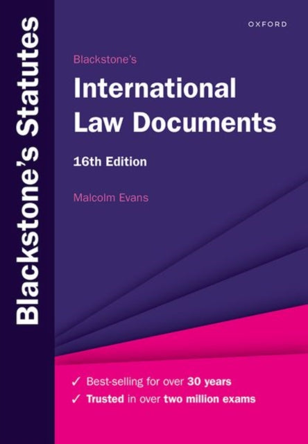 Book cover of: Blackstone's International Law Documents. By: Malcolm Evans