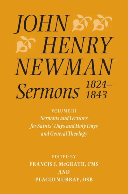 Book cover of: John Henry Newman Sermons 1824-1843. By: Francis J. McGrath