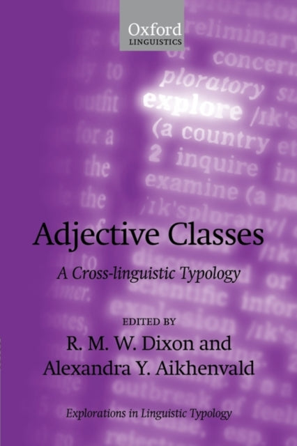 Book cover of: Adjective Classes