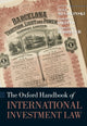 Book cover of: Oxford Handbook of International Investment Law