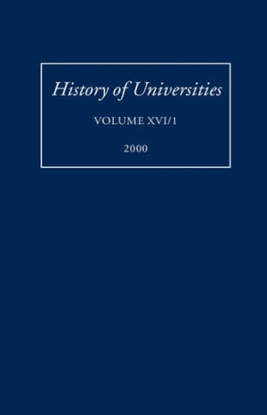 History of Universities: Volume XVI (1)