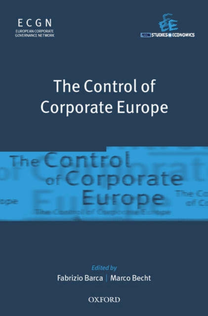 Book cover of: Control of Corporate Europe