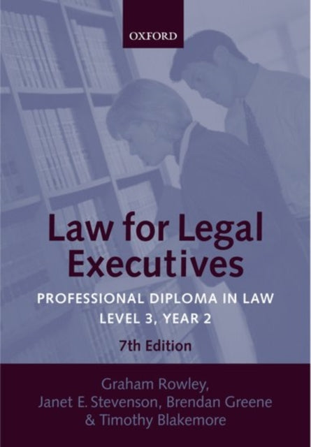 Book cover of: Law for Legal Executives. By: Graham Rowley