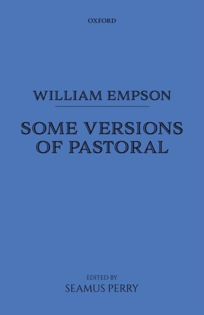 Book cover of: William Empson: Some Versions of Pastoral. By: William Empson
