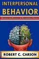 Book cover of: Interpersonal Behavior. By: Robert C. Carson