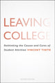 Book cover of: Leaving College. By: Vincent Tinto
