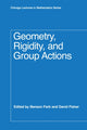 Book cover of: Geometry, Rigidity, and Group Actions. By: Robert J. Zimmer