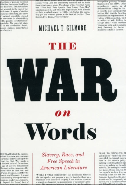Book cover of: War on Words. By: Michael T. Gilmore