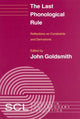Book cover of: Last Phonological Rule. By: John Goldsmith