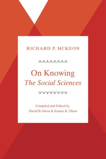 Book cover of: On Knowing--The Social Sciences. By: Richard P. McKeon