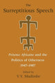 Book cover of: Surreptitious Speech – Presence Africaine and the Politics of Otherness 1947–1987. By: V. Y. Mudimbe