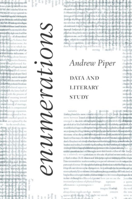 Book cover of: Enumerations. By: Andrew Piper
