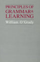 Book cover of: Principles of Grammar and Learning