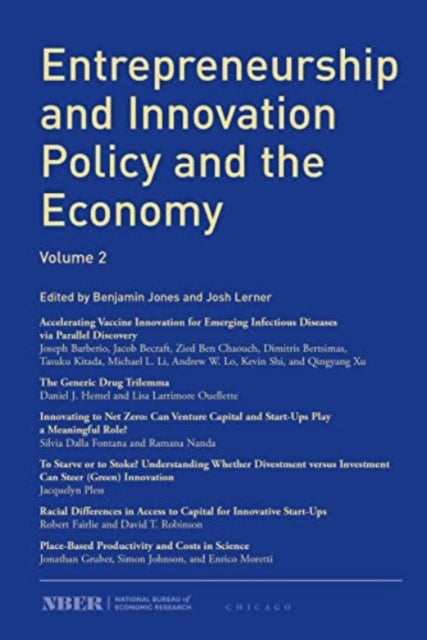 Book cover of: Entrepreneurship and Innovation Policy and the Economy. By: Josh Lerner