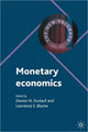 Book cover of: Monetary Economics. By: Steven N. Durlauf