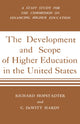 Book cover of: Development And Scope Of Higher Education In The United States. By: Richard Hofstadter