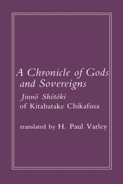 Book cover of: Chronicle of Gods and Sovereigns