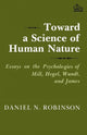 Book cover of: Toward a Science of Human Nature. By: Daniel N. Robinson