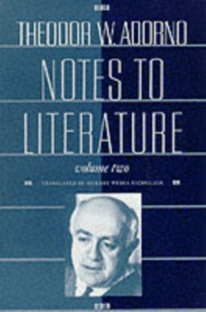 Book cover of: Notes to Literature. By: Theodor W. Adorno