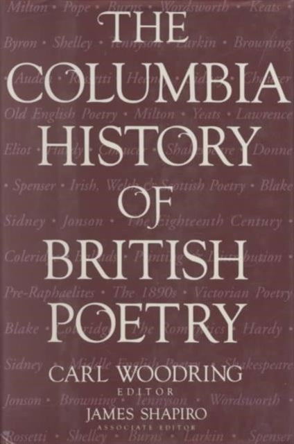 Book cover of: Columbia History of British Poetry