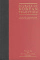 Book cover of: Sources of Korean Tradition
