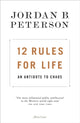 Book cover of: 12 Rules for Life. By: Jordan B. Peterson