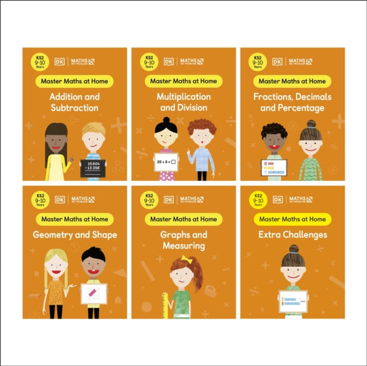 Book cover of: Maths — No Problem! Collection of 6 Workbooks, Ages 9-10 (Key Stage 2). By: Maths -- No Problem!
