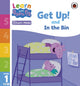 Book cover of: Learn with Peppa Phonics Level 1 Book 4 – Get Up! and In the Bin (Phonics Reader). By: Peppa Pig