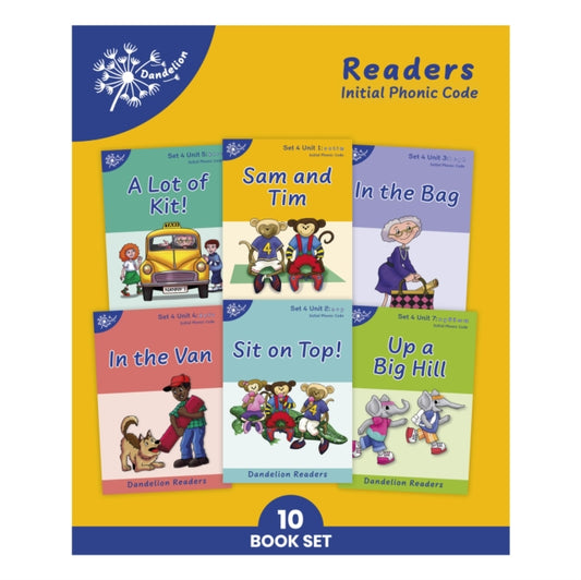 Phonic Books Dandelion Readers Set 4 Units 1-10, Sounds of the alphabet and adjacent consonants 9780241687734 Phonic Books
