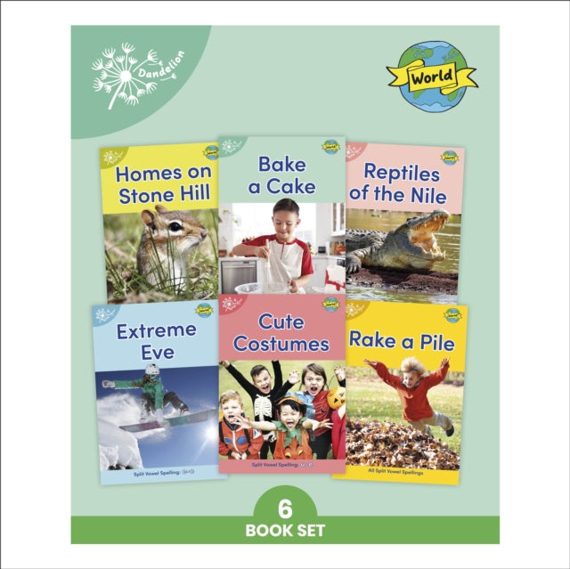 Book cover of: Phonic Books Dandelion World Split Vowel Spellings. By: Phonic Books