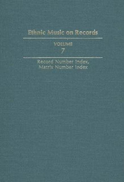 Book cover of: Ethnic Music on Records. By: Richard K. Spottswood