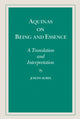 Book cover of: Aquinas on Being and Essence. By: Joseph Bobik