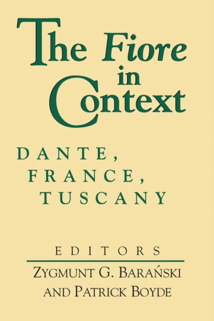 Book cover of: Fiore in Context, the