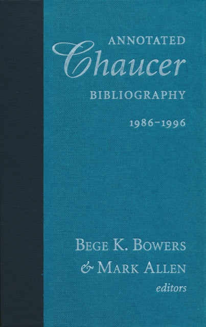 Book cover of: Annotated Chaucer Bibliography, 1986–1996