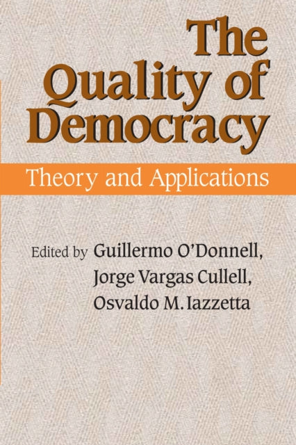 Book cover of: Quality of Democracy