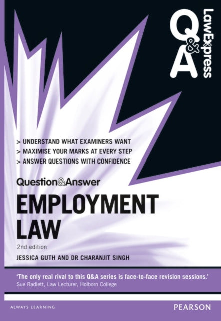 Book cover of: Law Express Question and Answer: Employment Law. By: Jessica Guth