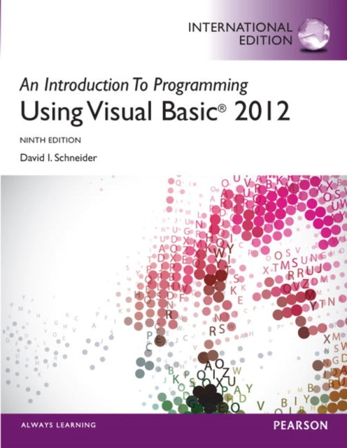 Book cover of: Introduction to Programming with Visual Basic 2012, An. By: David Schneider