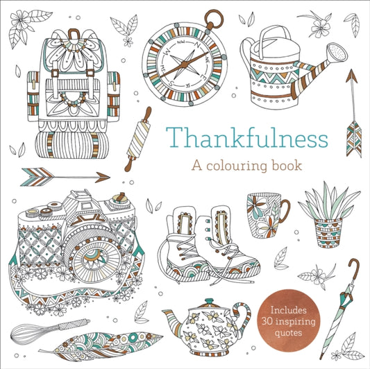 Book cover of: Thankfulness: A Colouring Book. By: Lizzie Preston