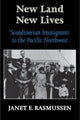 Book cover of: New Land, New Lives. By: Janet E. Rasmussen