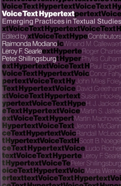Book cover of: Voice, Text, Hypertext