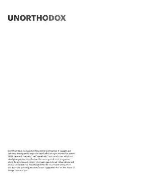Book cover of: Unorthodox