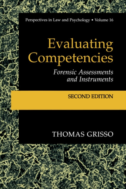 Book cover of: Evaluating Competencies. By: Thomas Grisso