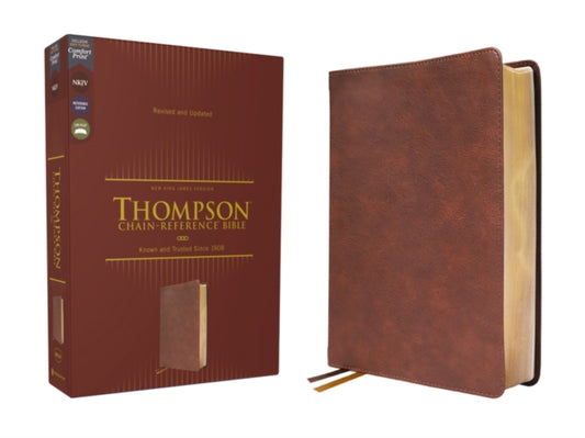 Book cover of: NKJV, Thompson Chain-Reference Bible, Leathersoft, Brown, Red Letter, Comfort Print. By: Frank Charles Thompson