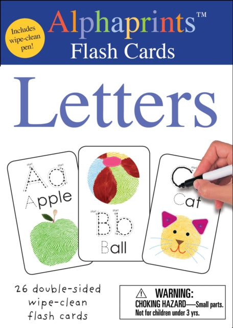 Book cover of: Alphaprints: Wipe Clean Flash Cards Letters. By: Roger Priddy