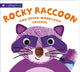 Book cover of: Alphaprints: Rocky Raccoon and other woodland friends. By: Roger Priddy