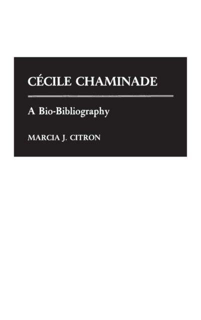 Book cover of: Cecile Chaminade